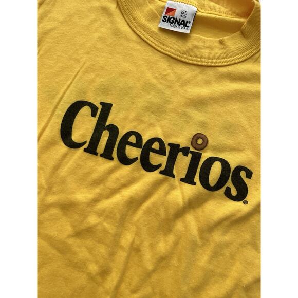 Vintage Cheerios T Shirt Single Stitch 80s Cereal Snack Tee Yellow Med 8-10 USA - Picture 5 of 6